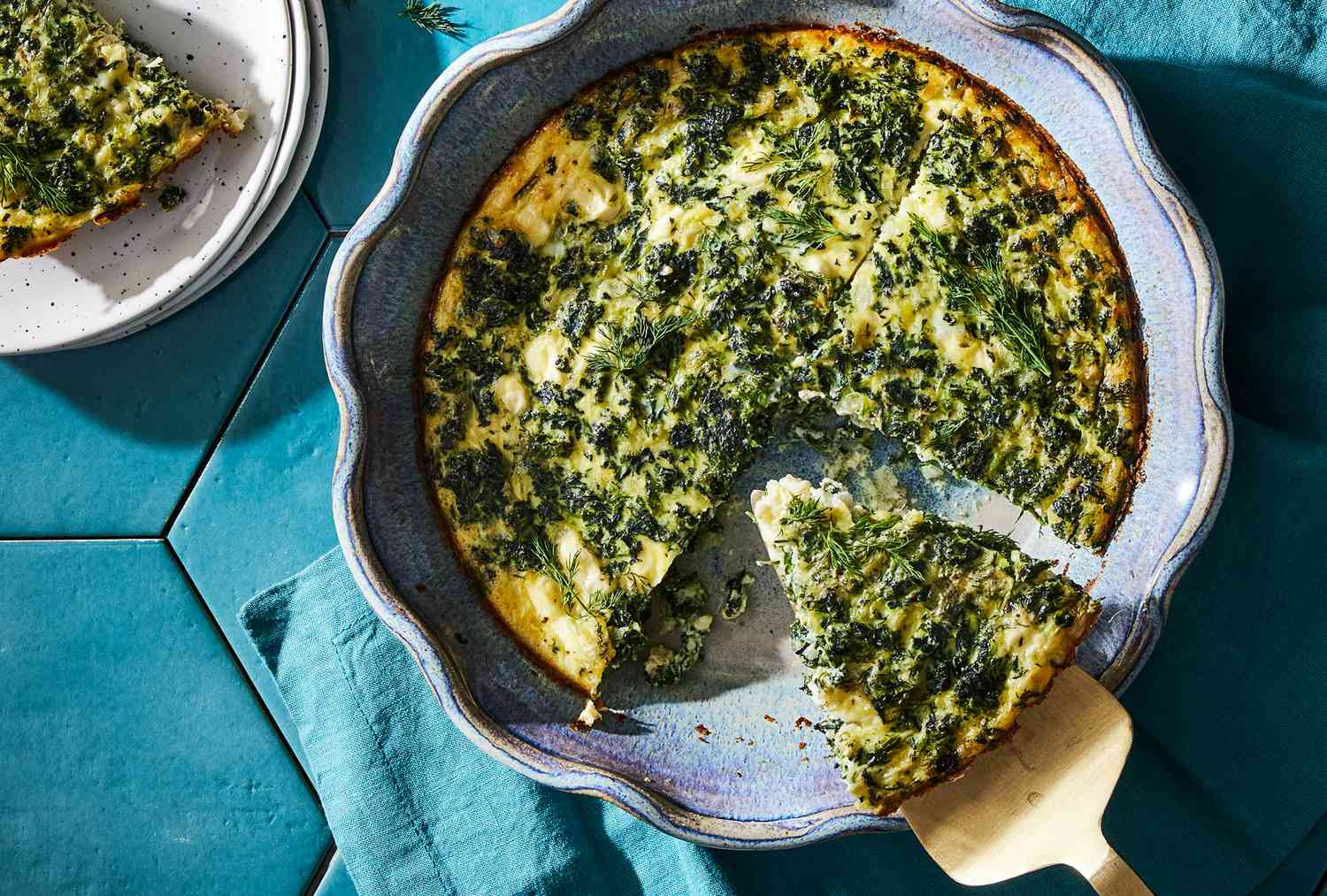 Spinach & Feta Quiche