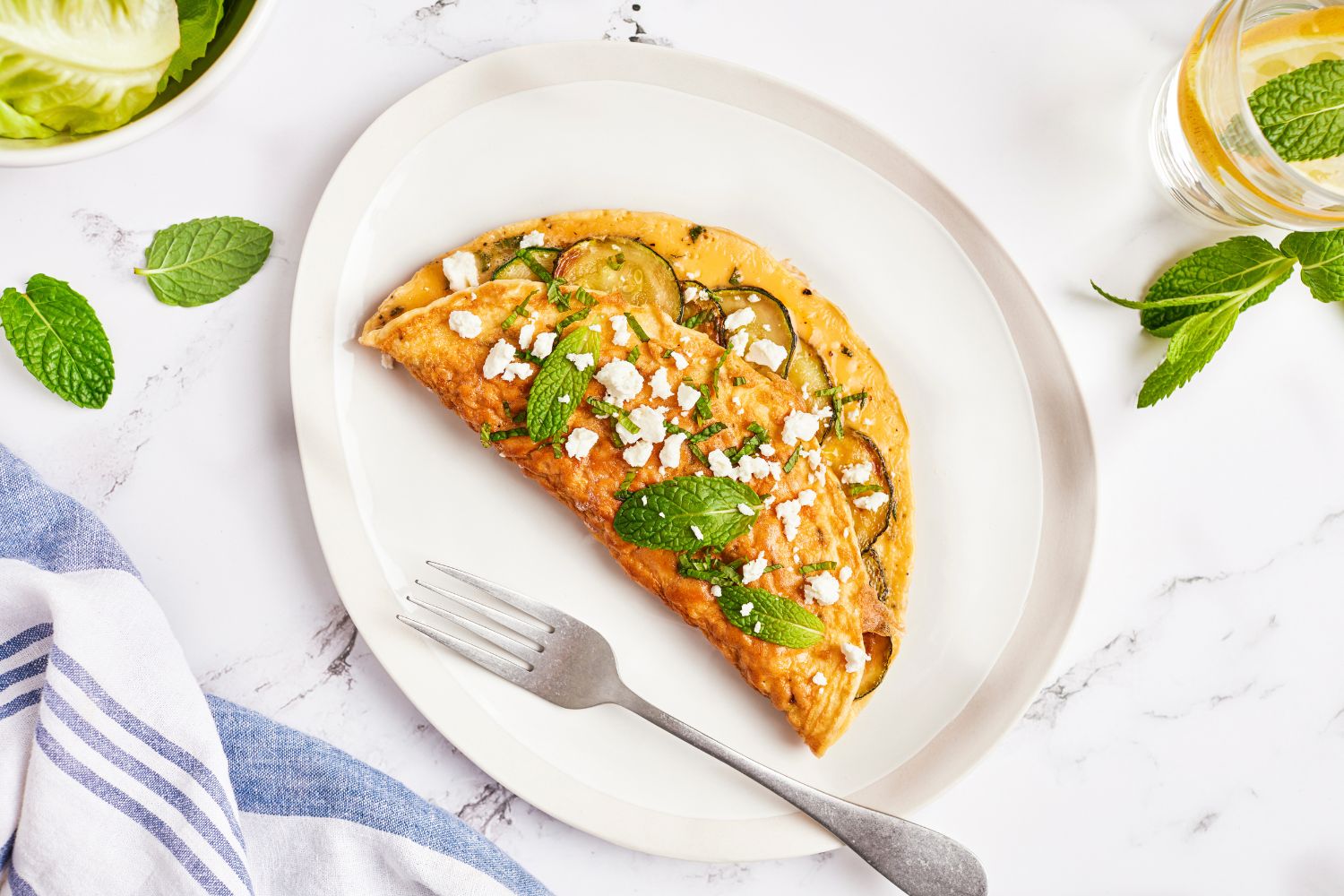 Greek Omelette with Zucchini and Mint (Crete) - Mediterranean Living