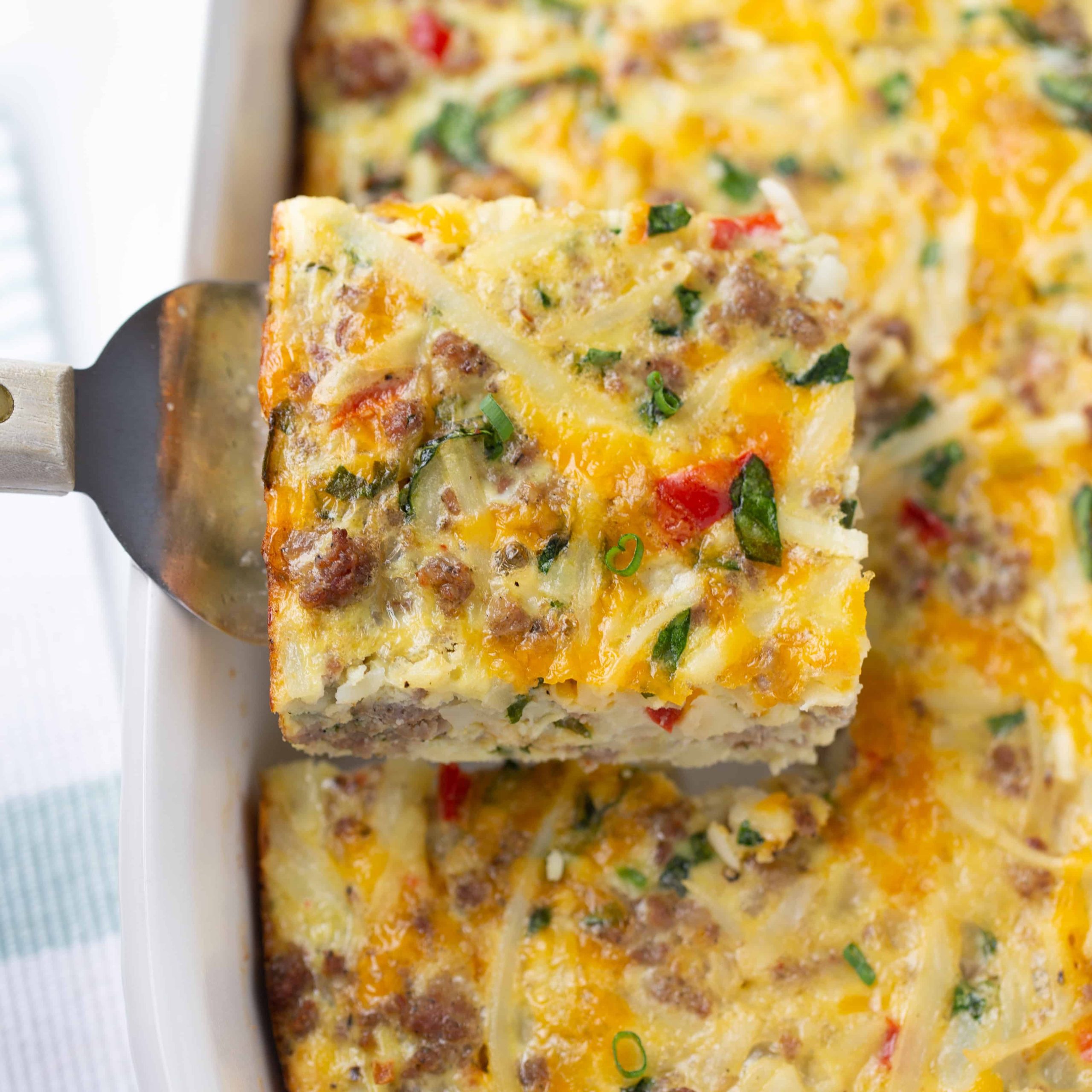 Sausage Hashbrown Breakfast Casserole