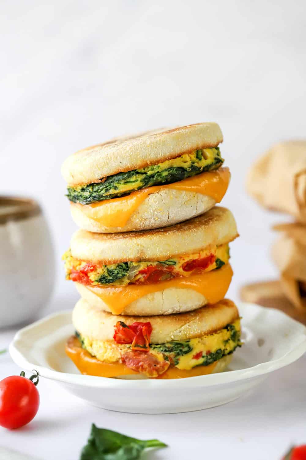 Healthy Breakfast Sandwich (make ahead recipe) - Pinch Me Good