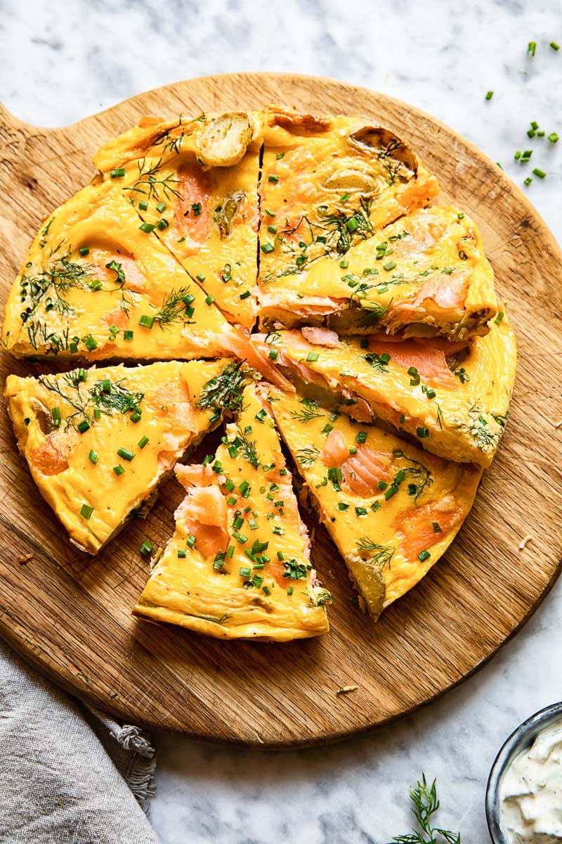 Smoked Salmon Frittata