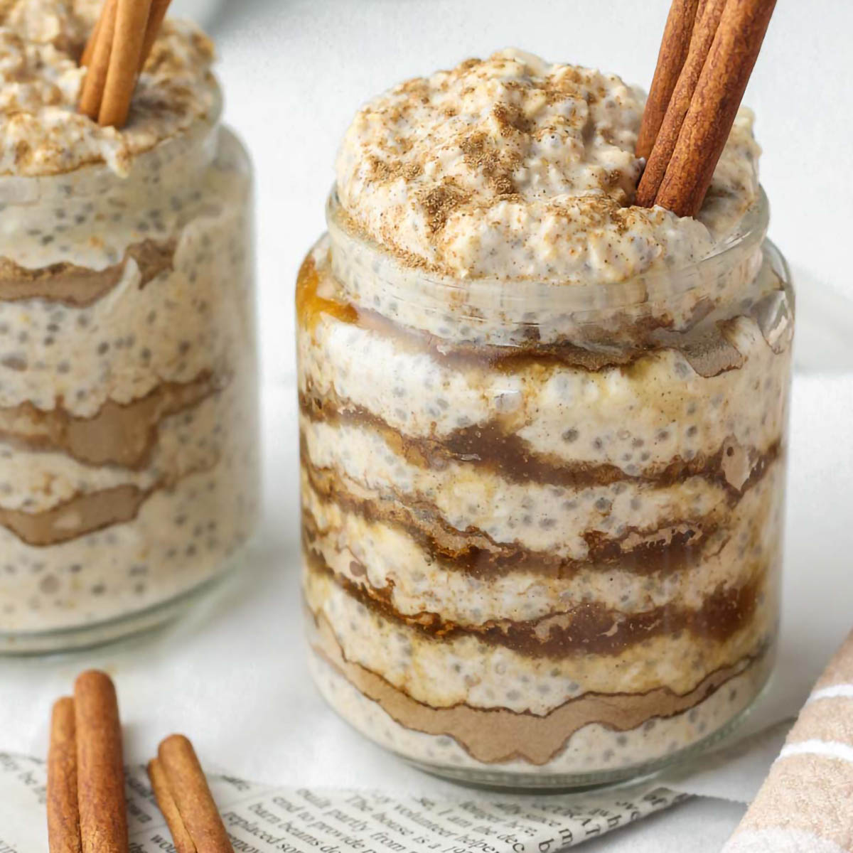 Cinnamon Roll Overnight Oats | Savor The Spoonful