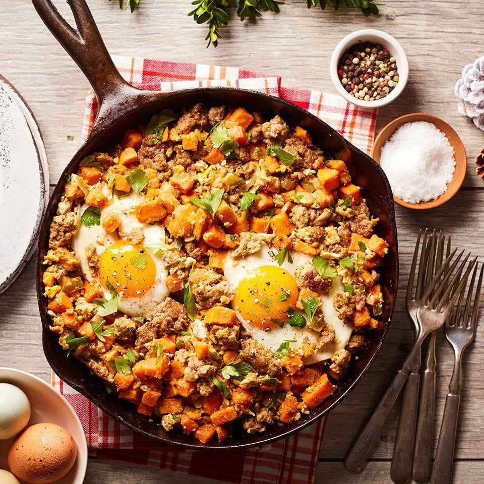 Bacon Sausage Sweet Potato Hash | Big Fork Brands