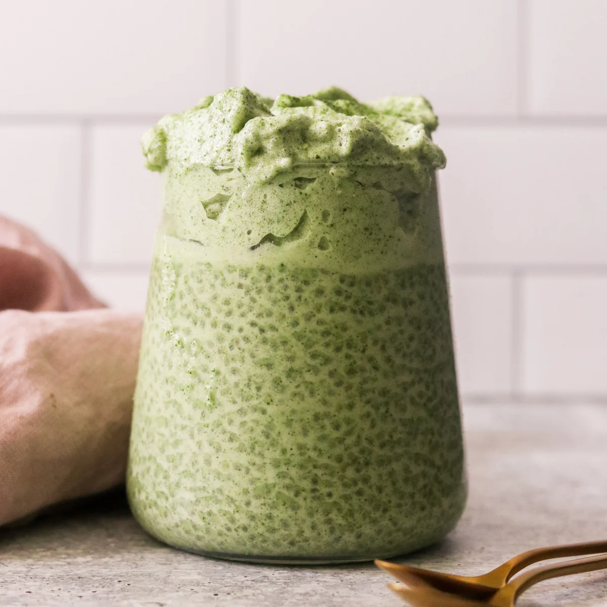 Healthy Matcha Chia Pudding