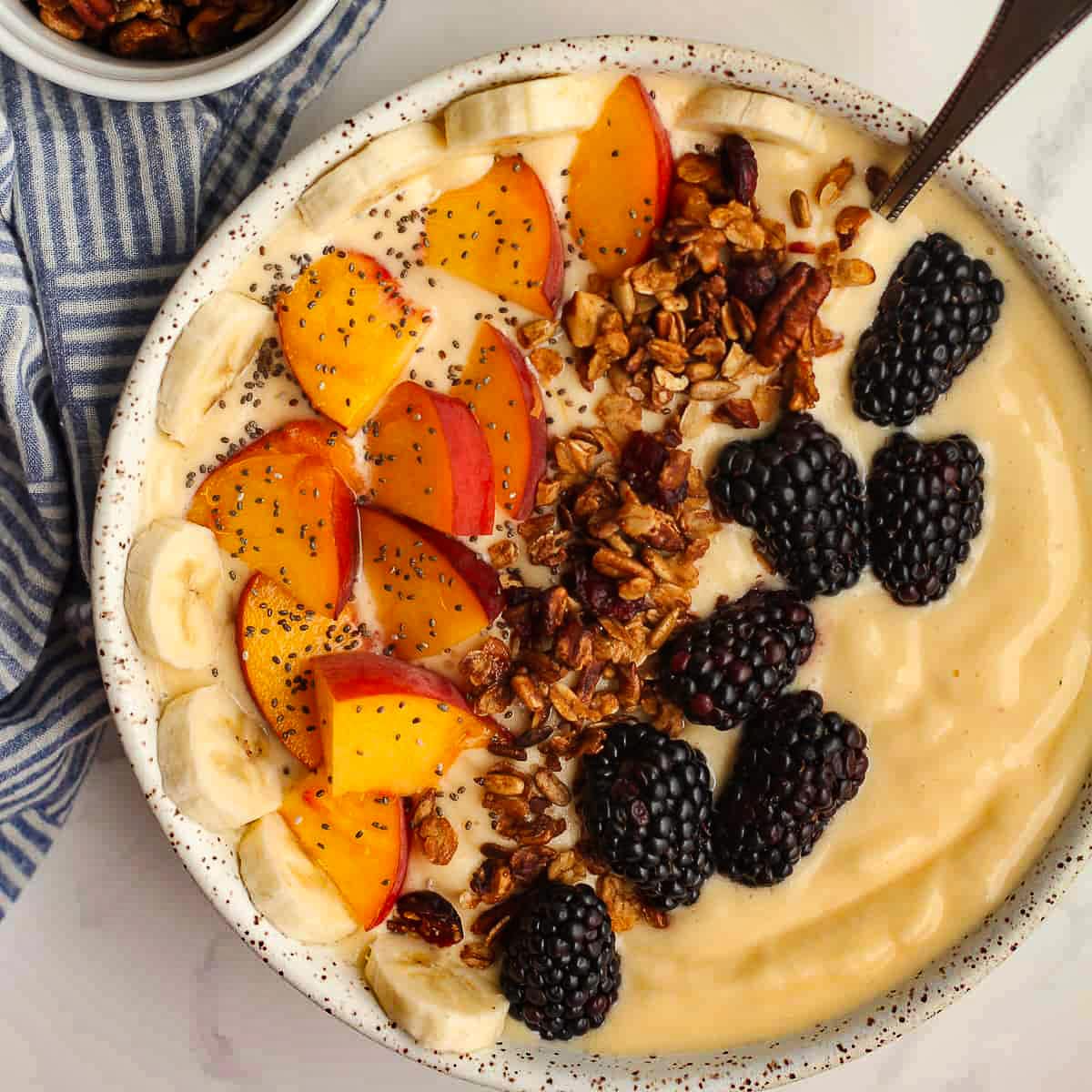 Peach Smoothie Bowls