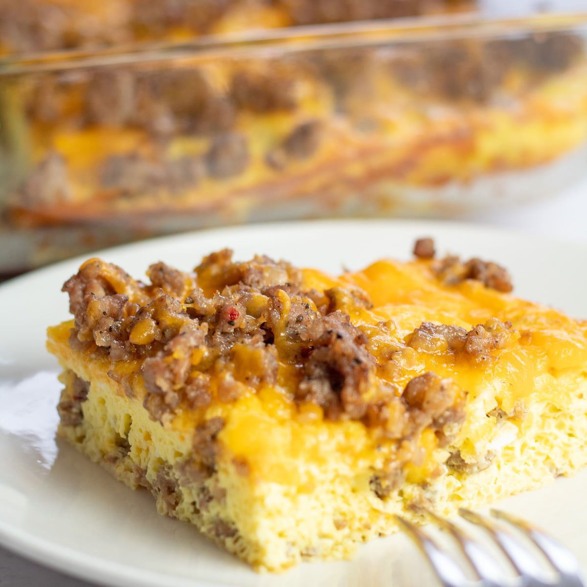 Sausage Egg and Cheese Breakfast Casserole