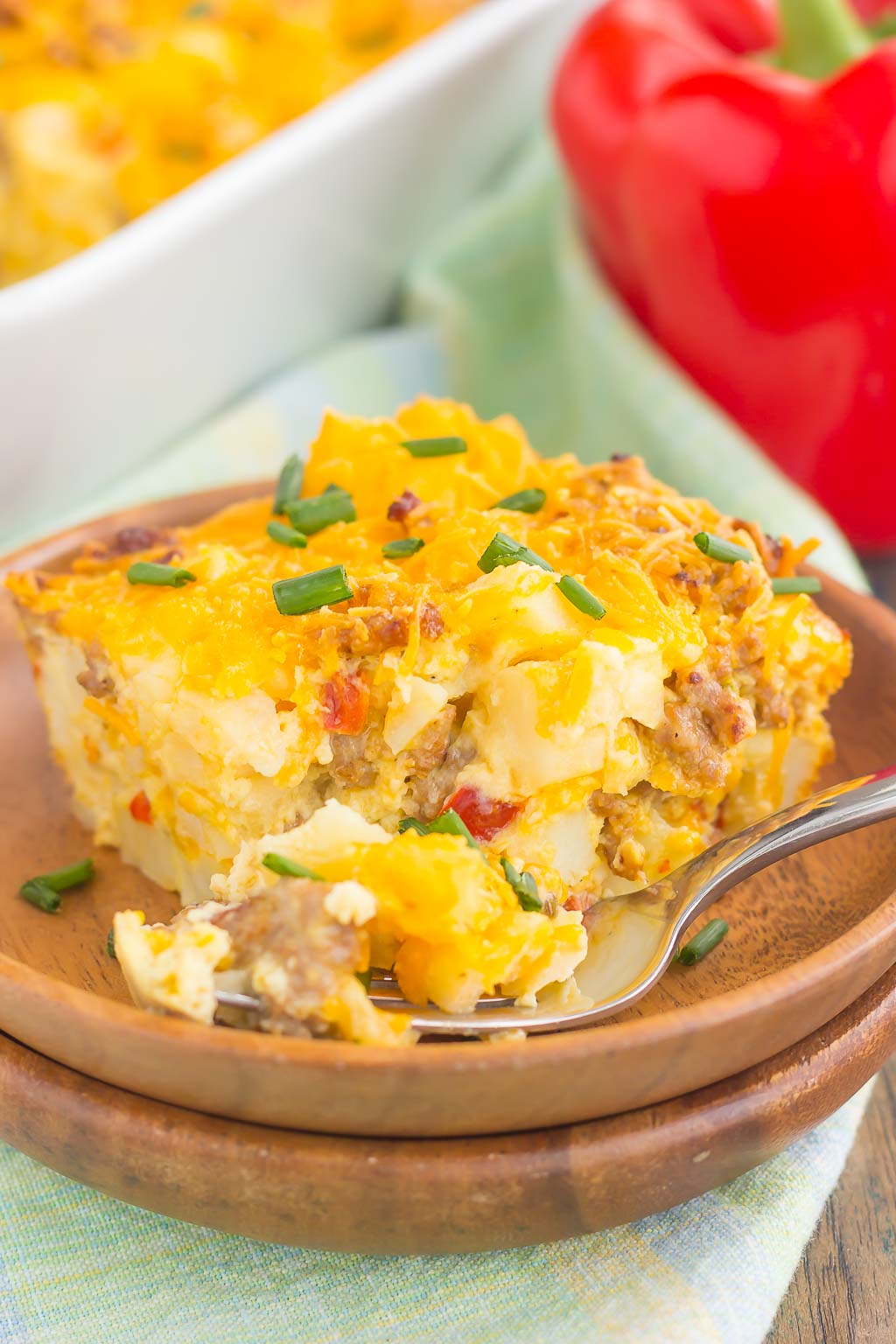 Sausage Hashbrown Breakfast Casserole Recipe - Pumpkin 'N Spice