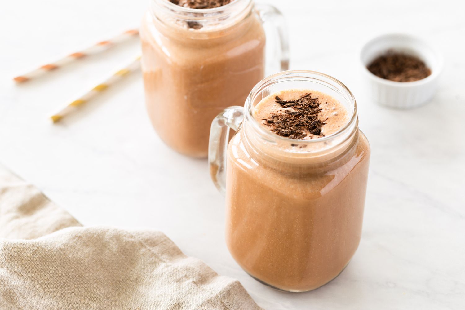Vegan Chocolate Peanut Butter Banana Smoothie