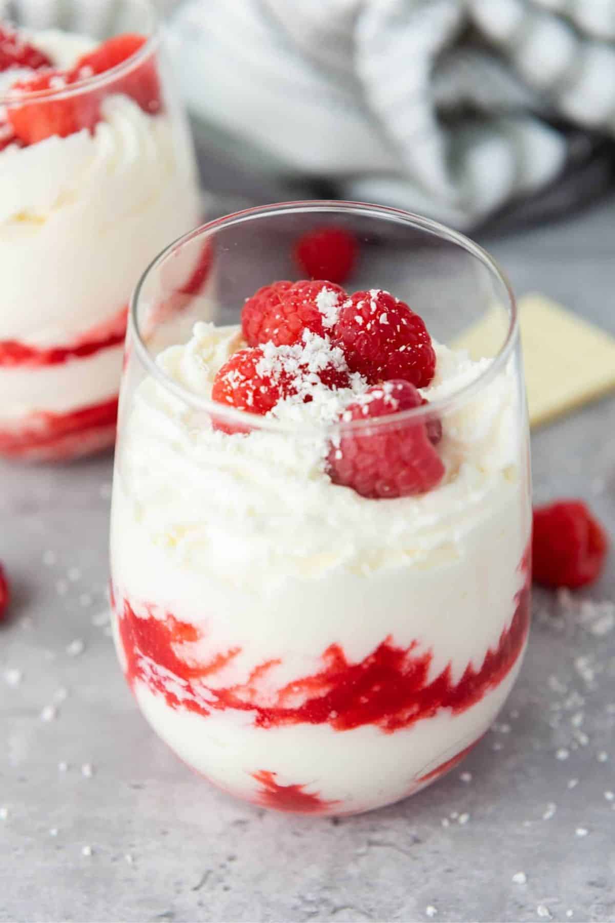 Raspberry White Chocolate Mousse