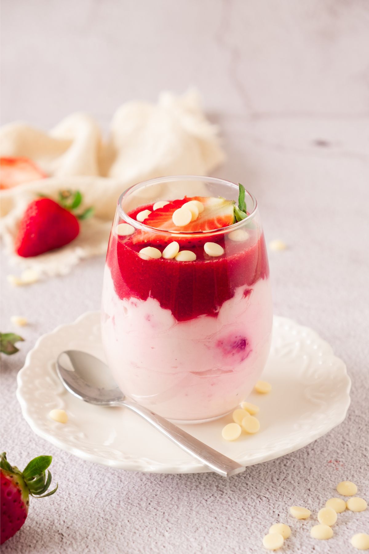 Strawberry Mascarpone Mousse Cups
